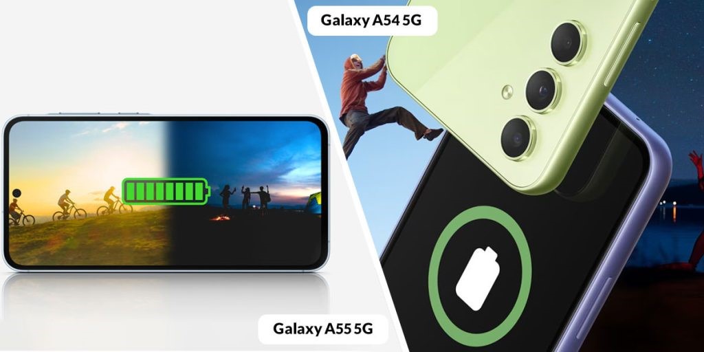 مقایسه سامسونگ a54 با a55