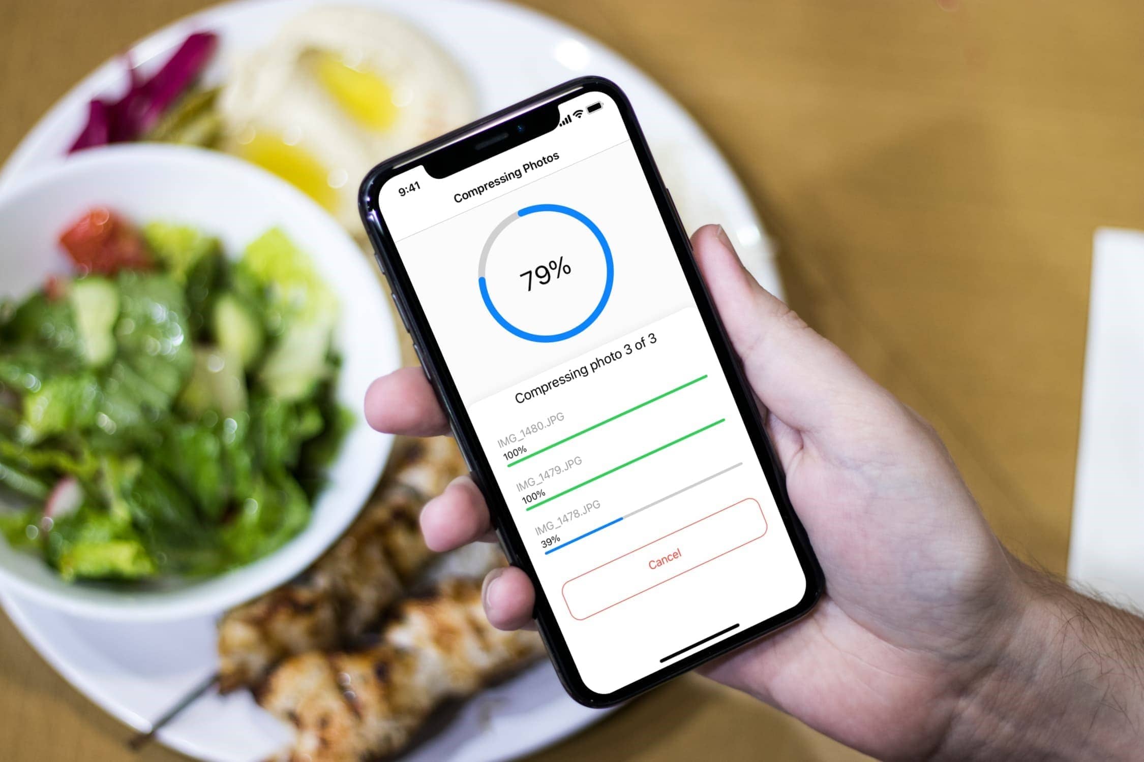 کم کردن حجم عکس در آیفون