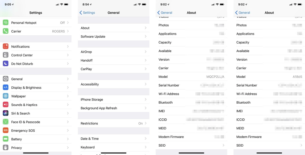 پارت نامبرهای آیفون